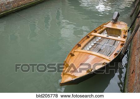 Stock Photo - Boat on Canal. Fotosearch