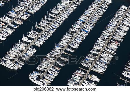 Stock Image - Boats in a Marina. Fotosearch