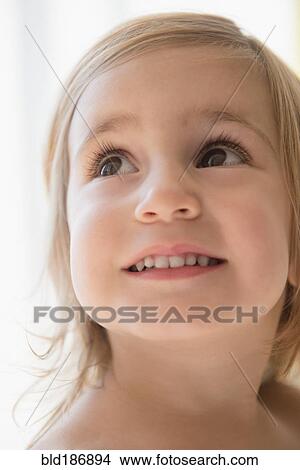 Picture - Caucasian girl smiling. Fotosearch