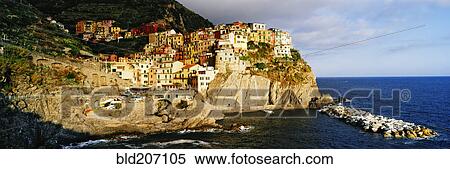 Cinque Terra town of Manarola View Large Photo Image Stock Photography - Cinque Terra town of Manarola. Fotosearch