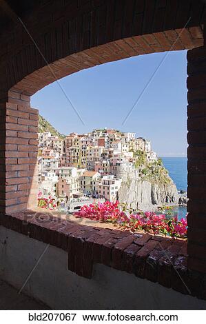 Stock Photo - Cinque Terre Town of Manarola. Fotosearch
