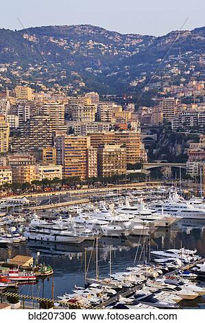 Stock Photograph - City Harbor at Dawn. Fotosearch