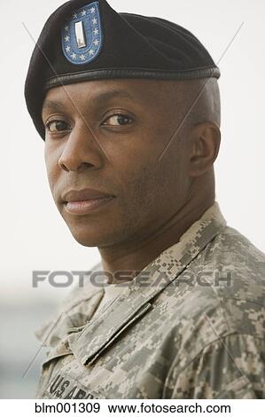 Close up of African soldier View Large Photo Image Stock Photo - Close up of African soldier. Fotosearch