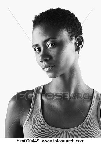 Close up of African woman View Large Photo Image Stock Photo - Close up of African woman. Fotosearch
