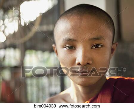 Stock Photo - Close up of Asian boy. Fotosearch