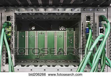Stock Photograph - Close up of computer cords. Fotosearch