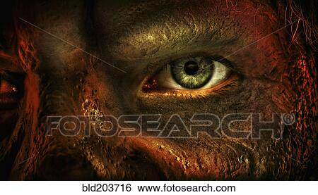 Close up of man's eye and burned skin View Large Photo Image Stock Photograph - Close up of man's eye and burned skin. Fotosearch