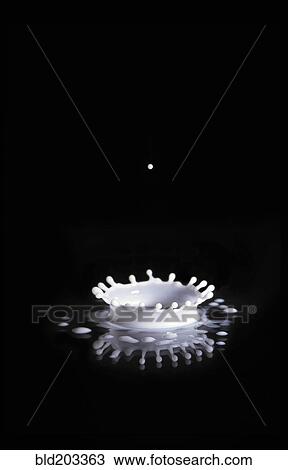 Close up of milk droplet splashing View Large Photo Image Stock Image - Close up of milk droplet splashing. Fotosearch