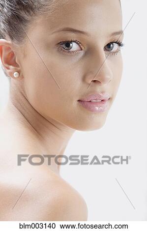 Close up of mixed race woman View Large Photo Image Stock Image - Close up of mixed race woman. Fotosearch