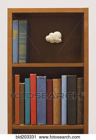 Cloud floating in bookshelf View Large Photo Image Stock Image - Cloud floating in bookshelf. Fotosearch