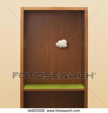 Cloud floating in empty bookshelf View Large Photo Image Stock Image - Cloud floating in empty bookshelf. Fotosearch