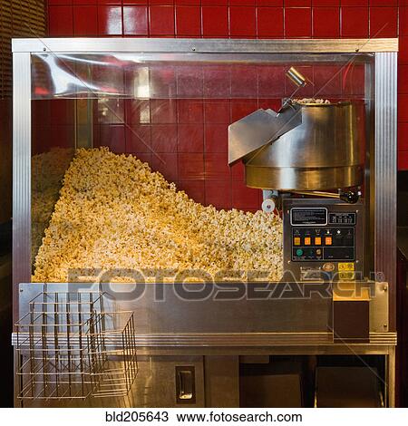 Stock Image - Commercial Popcorn Machine. Fotosearch