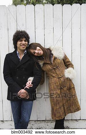 Stock Image - Couple in retro clothing. Fotosearch