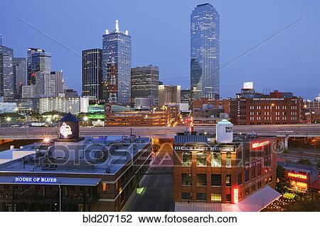 Stock Image - Dallas Skyline. Fotosearch