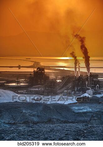 Stock Photo - Dead Sea Works. Fotosearch