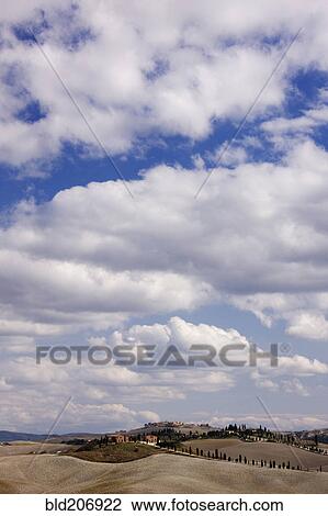 Stock Image - Desert Landscape in La Crete Sinesi. Fotosearch