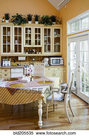 Stock Photography - Dining table in kitchen. Fotosearch