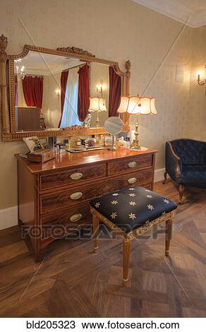Dressing Table And Mirror View Large Photo Image Stock Image - Dressing Table And Mirror. Fotosearch