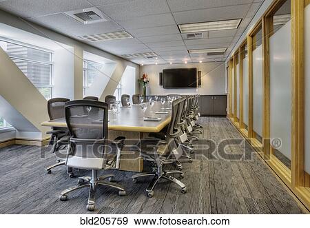 Empty conference room View Large Photo Image Stock Photo - Empty conference room. Fotosearch
