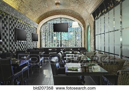 Empty restaurant View Large Photo Image Stock Photo - Empty restaurant. Fotosearch