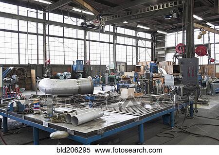 Stock Photography - Equipment in machine shop. Fotosearch