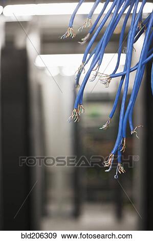 Exposed Ends of Blue Wire Bundles View Large Photo Image Stock Photo - Exposed Ends of Blue Wire Bundles. Fotosearch
