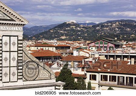 Stock Photography - Florence Skyline Looking Towards Fiesole. Fotosearch