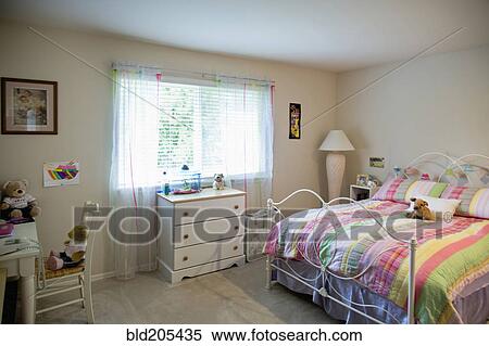 Girl's Bedroom View Large Photo Image Stock Photography - Girl's Bedroom. Fotosearch