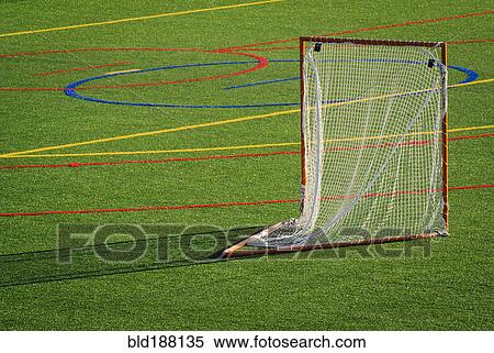 Stock Photography - Goal on lacrosse field. Fotosearch