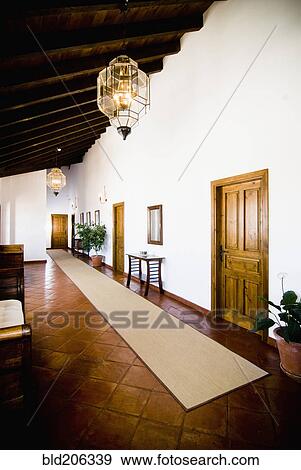 Stock Photo - Hallway in Hotel. Fotosearch