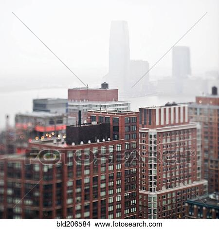 Picture - Hazy Cityscape. Fotosearch
