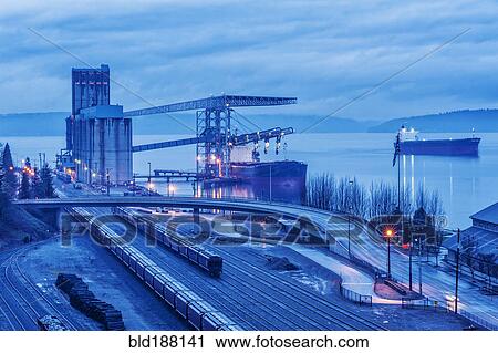 High angle view of Tacoma train station and skyline, Washington, United States View Large Photo Image Stock Image - High angle view of Tacoma train station and skyline, Washington, United States. Fotosearch