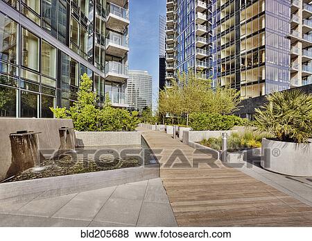 Highrise apartment buildings View Large Photo Image Stock Photo - Highrise apartment buildings. Fotosearch