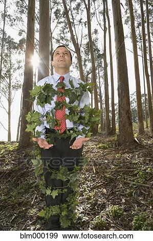 Hispanic businessman tied up in ivy View Large Photo Image Stock Photo - Hispanic businessman tied up in ivy. Fotosearch