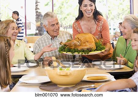 Hispanic family eating Thanksgiving dinner together View Large Photo Image Stock Image - Hispanic family eating Thanksgiving dinner together. Fotosearch