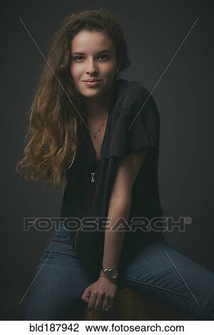 Hispanic woman smiling View Large Photo Image Stock Image - Hispanic woman smiling. Fotosearch