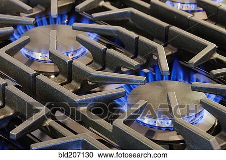 Ignited Gas Burning on Commercial Stove View Large Photo Image Stock Image - Ignited Gas Burning on Commercial Stove. Fotosearch