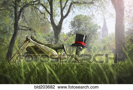 Illustration of cricket wearing monocle and top hat View Large Photo Image Stock Image - Illustration of cricket wearing monocle and top hat. Fotosearch