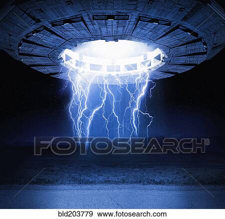 Illustration of lightning bolts and spaceship View Large Photo Image Stock Photo - Illustration of lightning bolts and spaceship. Fotosearch