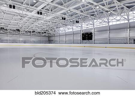 Indoor ice hockey rink View Large Photo Image Picture - Indoor ice hockey rink. Fotosearch