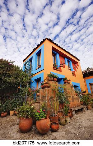 Stock Photography - Interior Courtyard of a Hotel. Fotosearch