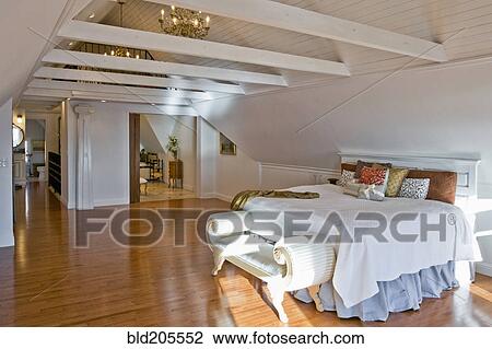 Stock Image - Large Bedroom. Fotosearch
