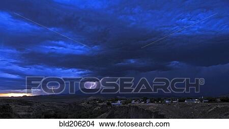 Lightning Storm View Large Photo Image Picture - Lightning Storm. Fotosearch
