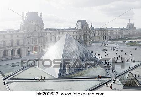 Louvre museum and courtyard, Paris, Ile de France, France View Large Photo Image Stock Photo - Louvre museum and courtyard, Paris, Ile de France, France. Fotosearch
