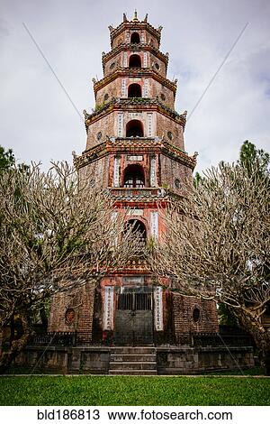 Stock Image - Low angle view of ornate pillar. Fotosearch