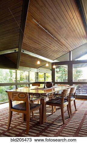 Stock Image - Luxury dining room. Fotosearch