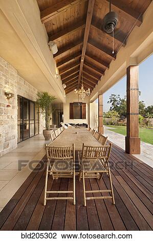 Luxury dining table on patio View Large Photo Image Stock Image - Luxury dining table on patio. Fotosearch