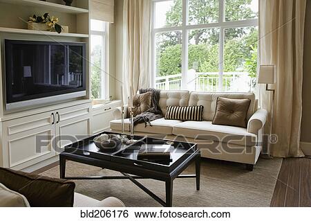 Luxury living room View Large Photo Image Stock Photograph - Luxury living room. Fotosearch