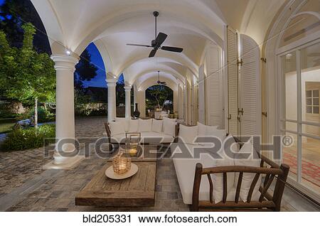 Stock Image - Luxury patio. Fotosearch