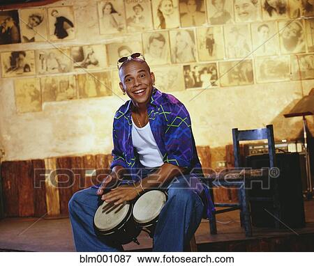 Man playing drums View Large Photo Image Stock Photo - Man playing drums. Fotosearch